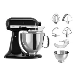 Kitchenaid Soldes -Kitchenaid Soldes 761002 0 6 Robot artisan noir 5KSM175PS avec accessoires supplementaires Kitchenaid